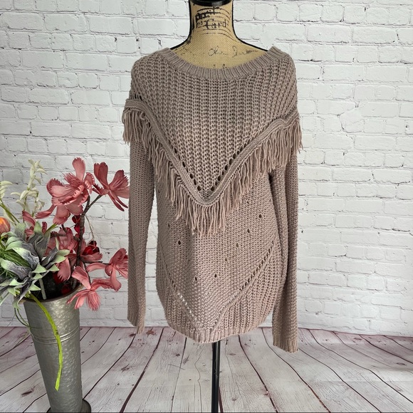 Sweaters - Boutique Fringe and Frayed Boho Soft Sweater